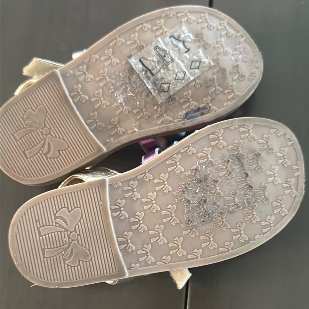 Kelly & Katie Kids Metallic Rainbow Sandals - Picture 5 of 6